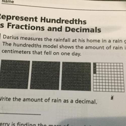 Write the amount of rain as a decimal