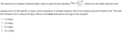 Which is the best estimate for the age of the sample?