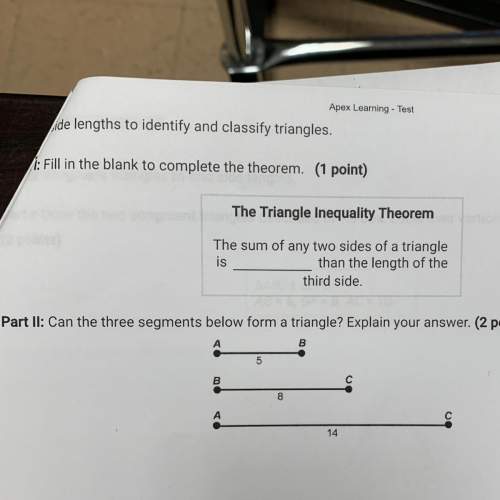 Can the three segments below form a triangle