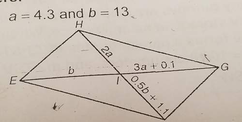 Conditions for parallelograms a=4.3 and b =13