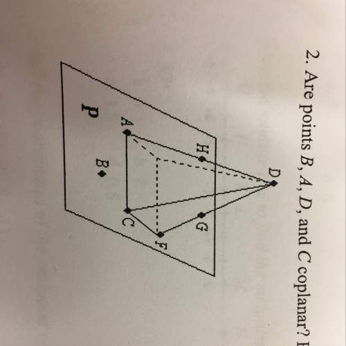 Are points b, a, d, and c coplanar ? explain
