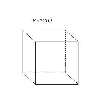 what is the length of a side of the cube shown with given volume?