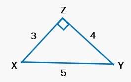 What is the sine of angle y?  question options:  4/3 3/4