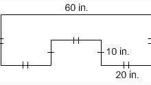 What is the perimeter of this figure?  a. 200 in. b. 180 in. c.