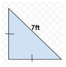 Find the measure of each leg 7√2 2 7√3 3 7√3 7√2