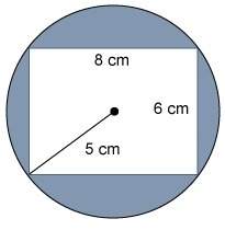 Plaaase ! a rectangle is inside a circle with a 5 cm radius. what is the area of t