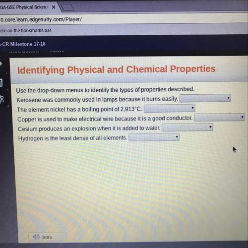 Physical or chemical property? for the questions..