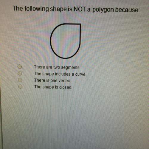 The following shape is not a polygon because: