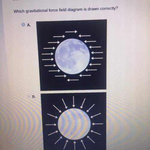 Which gravitational force field diagram is drawn correctly?