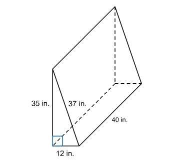 What is the volume of the right prism?  a. 3780 in3 b. 84