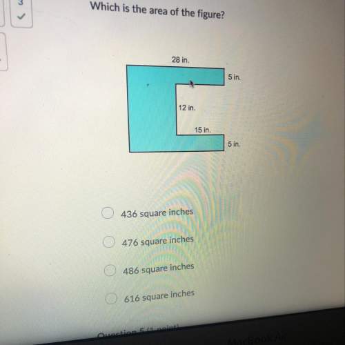 Ipoll which is the area of the figure?  28 in. 5 in. 12 in. 15 in.
