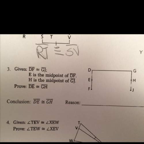 How to do geometry proofs i believe it's the subtraction property