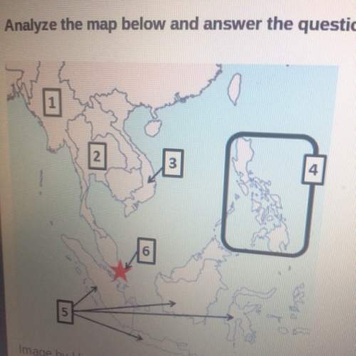 Which country is located at number 4 on the map above a.singapore  b. the philippines