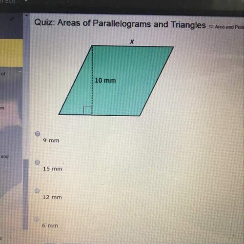 Image ! the area of this parallelogram is 120mm^2. find the value of x