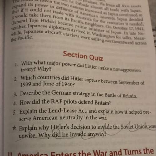 Wwii questions  ! asap if possible