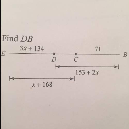 Find the length of db with the length indicated