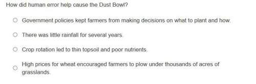 How did human error cause the dust bowl?