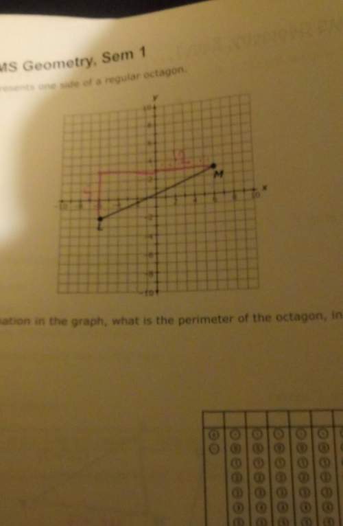 Based on the graph, what is the perimeter of an octagon?