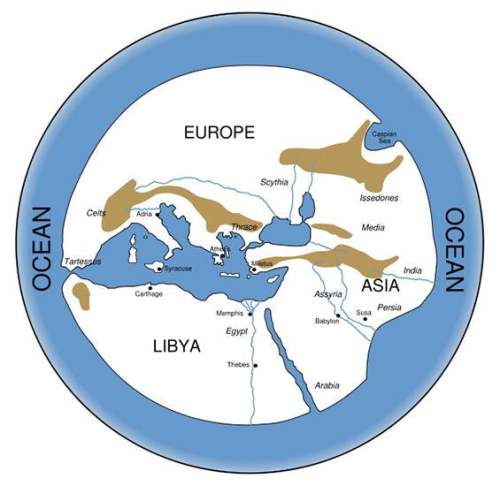 50 !  use the map below, based on a map from the sixth century bce, to answer the following qu