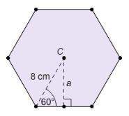 The base of a regular pyramid is a hexagon. what is the area of