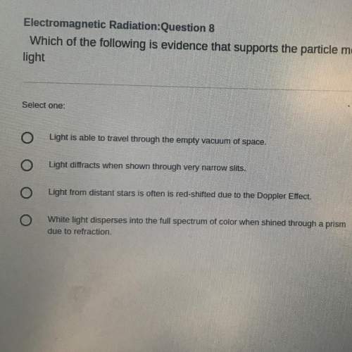 Which of the following is evidence that supports the particle model of light