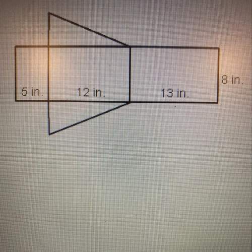Ireally need !  use the net to find the surface area of the prism.