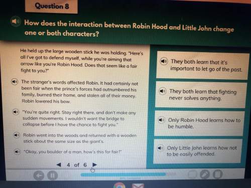 How does the interaction between robin hood and little john change one or both characters?  ca