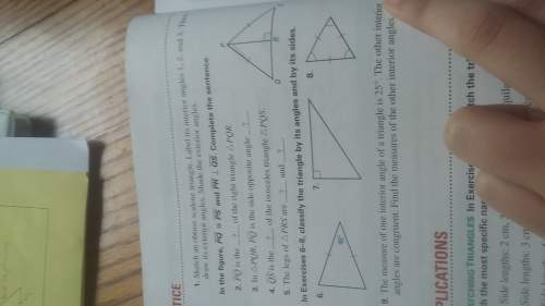 2. pq is the the right triangle pqr.