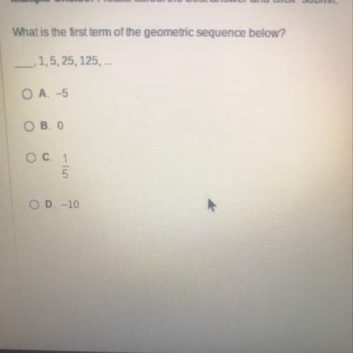 What is the first geometric sequence below