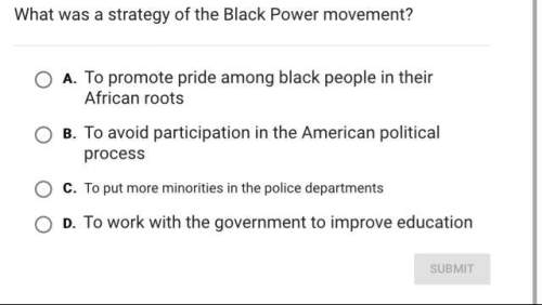 What was a strategy for the black power movement?