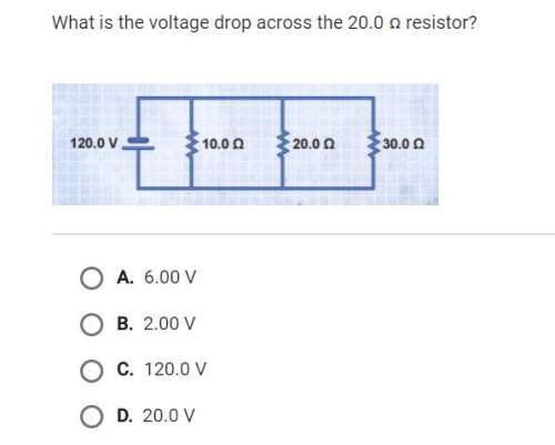 What is the voltage drop across the 20.0 resistor?