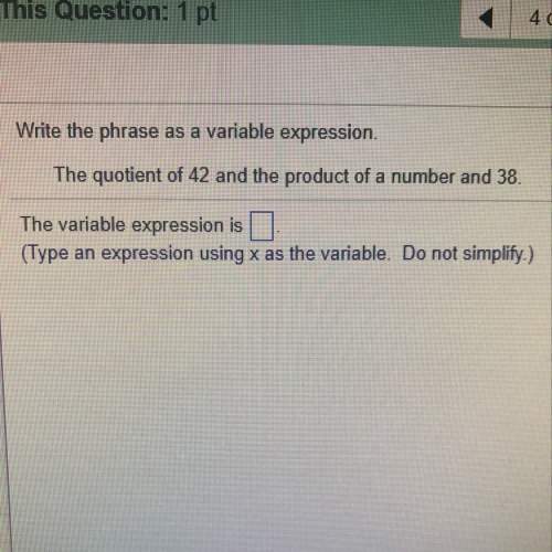 Write the phrase as a variable expression?