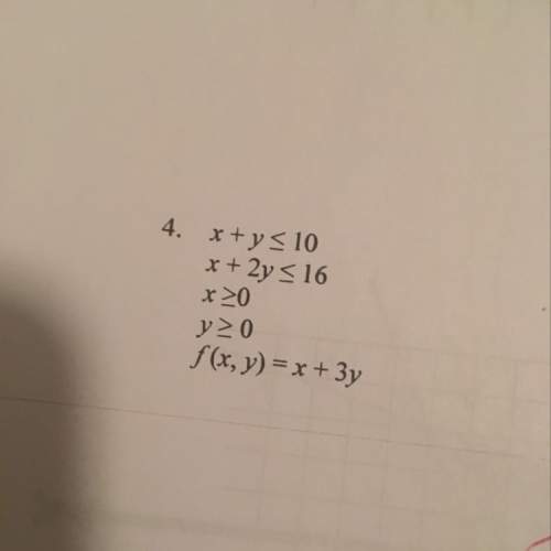 I'm the worst at math. : ( i need with linear programming. me solve this.