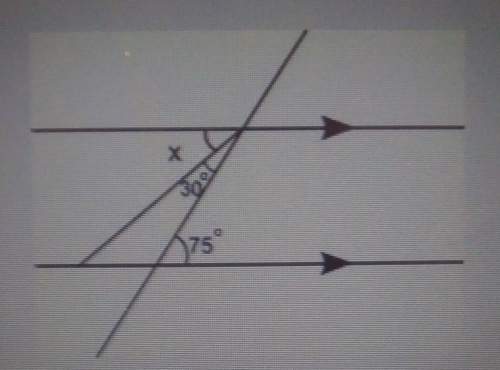 Apair of parallel lines is cut by a transversal what is a measure of angle x a.10 degrees