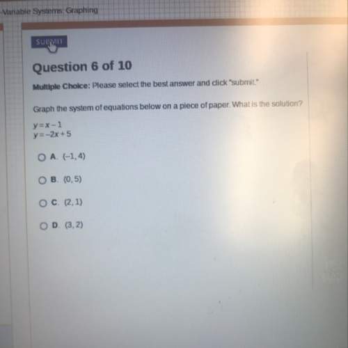 What’s the solution to this system of equations