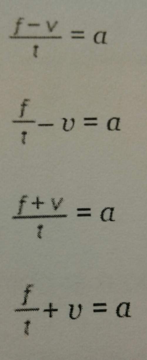 The equation f=v+at represents the final velocity of an object f, with an initial velocity,v, and an