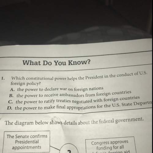 Which constitutional power the president and the conduct of us foreign policy