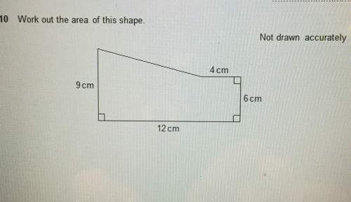 Work out the area of this shape. use the picture above.