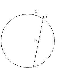 Find the value of x. if necessary round to the nearest tenth the figure is not drawn to scale&lt;