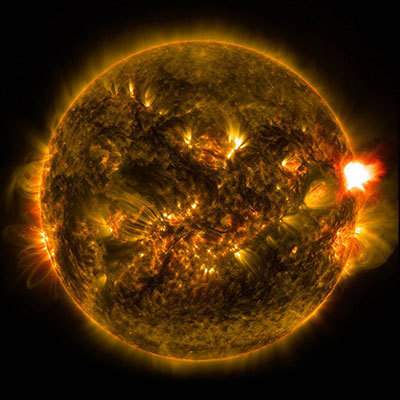 1.which bright solar feature is shown in the picture above?  solar flare prominence