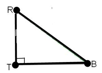 The hypotenuse in the right triangle below is tr true or false