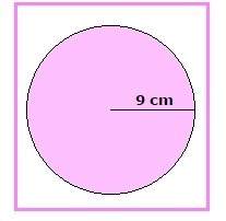 The circle above has a radius of 9 cm. what is the area of the circle?  (use pi = 3.14)&lt;