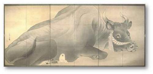 Who is the artist of the above painting? a. nagasawa rosetsu b. rose nagasawa c. maruyama okyo d. s