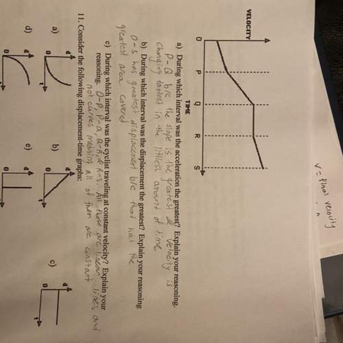 Confused about c).  would it be q-r because the velocity isn’t increasing or all of them