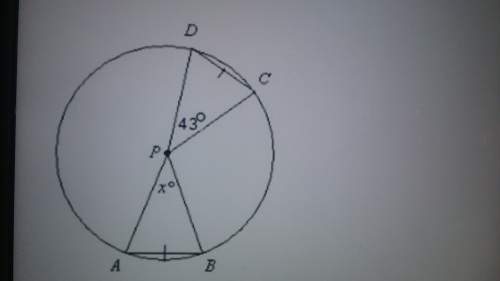 What is the value of x in the circle in the photo?