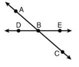 Which angles shown in the drawing are supplementary?  ∠eba and ∠dbc