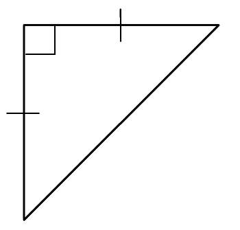Which terms accurately classify this triangle?  choose exactly two answers that are corr