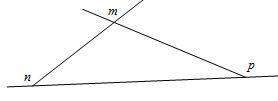 (sat prep) in the figure, what is n in terms of m and p?  a. m+p+180° b. 180°−p+m&lt;