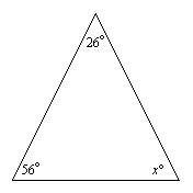 Find the value of x in the triangle. then classify the triangle as acute, right, or obtuse. (i