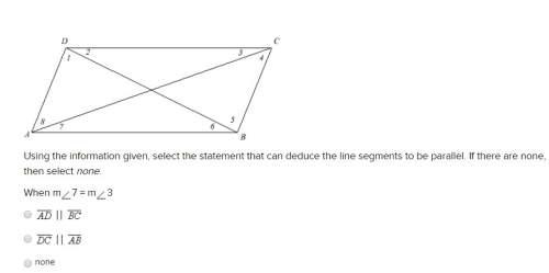 Explain how to do this. using the information given, select the statement that can deduce the line s